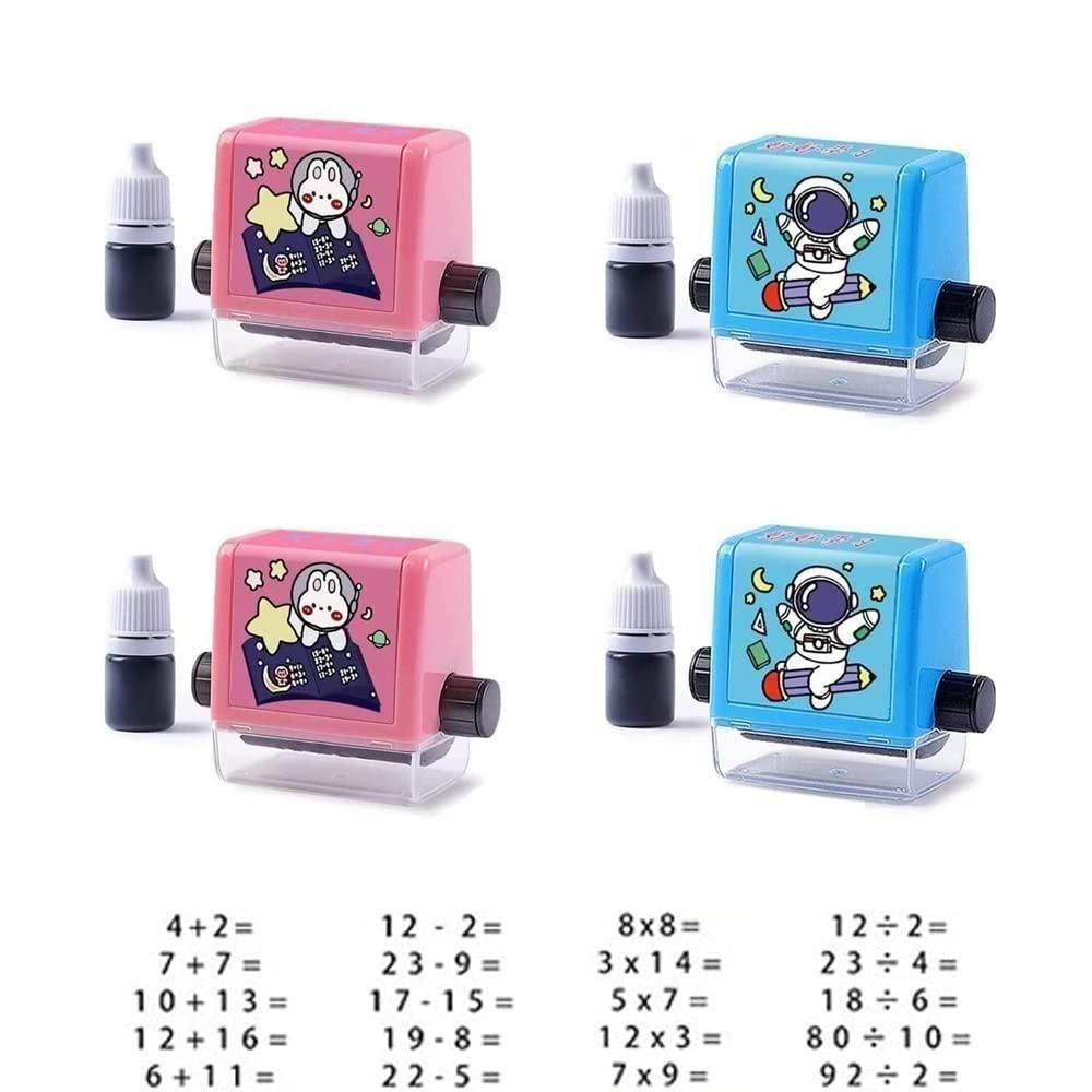 Birud Addition Stamps for Kids, Roller Design Teaching Stamp,Math Stamps Practice Tools - Pick Baye