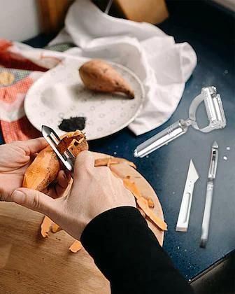 3 in 1 Stainless Steel Vegetable & Fruit Peeler - Pick Baye