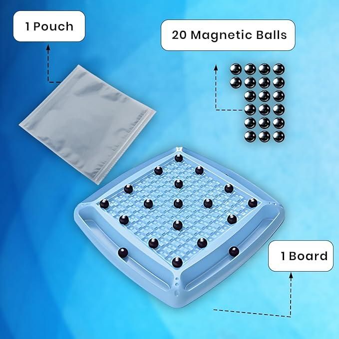 Magnetic Battle Chess Game with 20 Steel Balls - Pick Baye