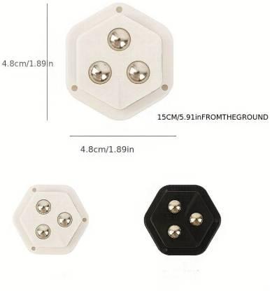 4pcs Self Adhesive 3 Eyed Castor Wheel For Storage Box - Pick Baye