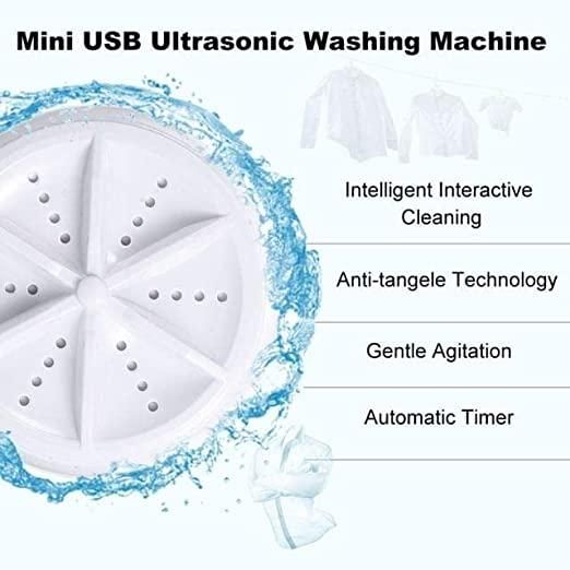 Portable Mini Washing Machine Ultrasonic Turbine Washer - Pick Baye