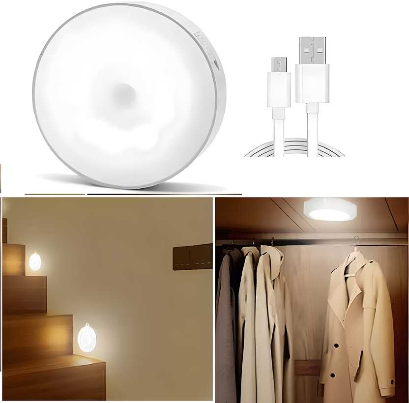 Motion Sensor Light for Home with USB Charging Wireless Self Adhesive LED Night Light - Pick Baye