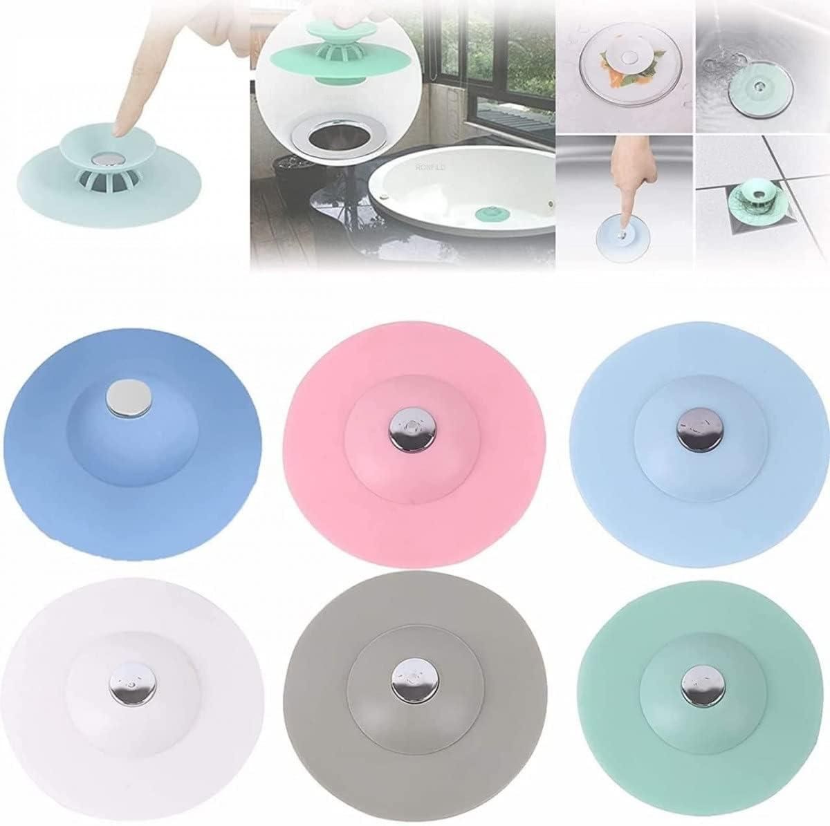 2-in-1 Home Bathroom Kitchen Silicone Stopper (Pack of 2) - Pick Baye