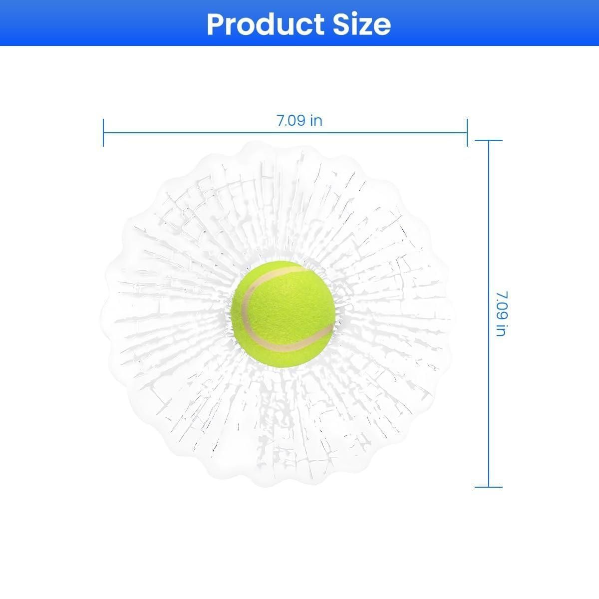 3D Broken Glass Football Car Sticker - Pick Baye