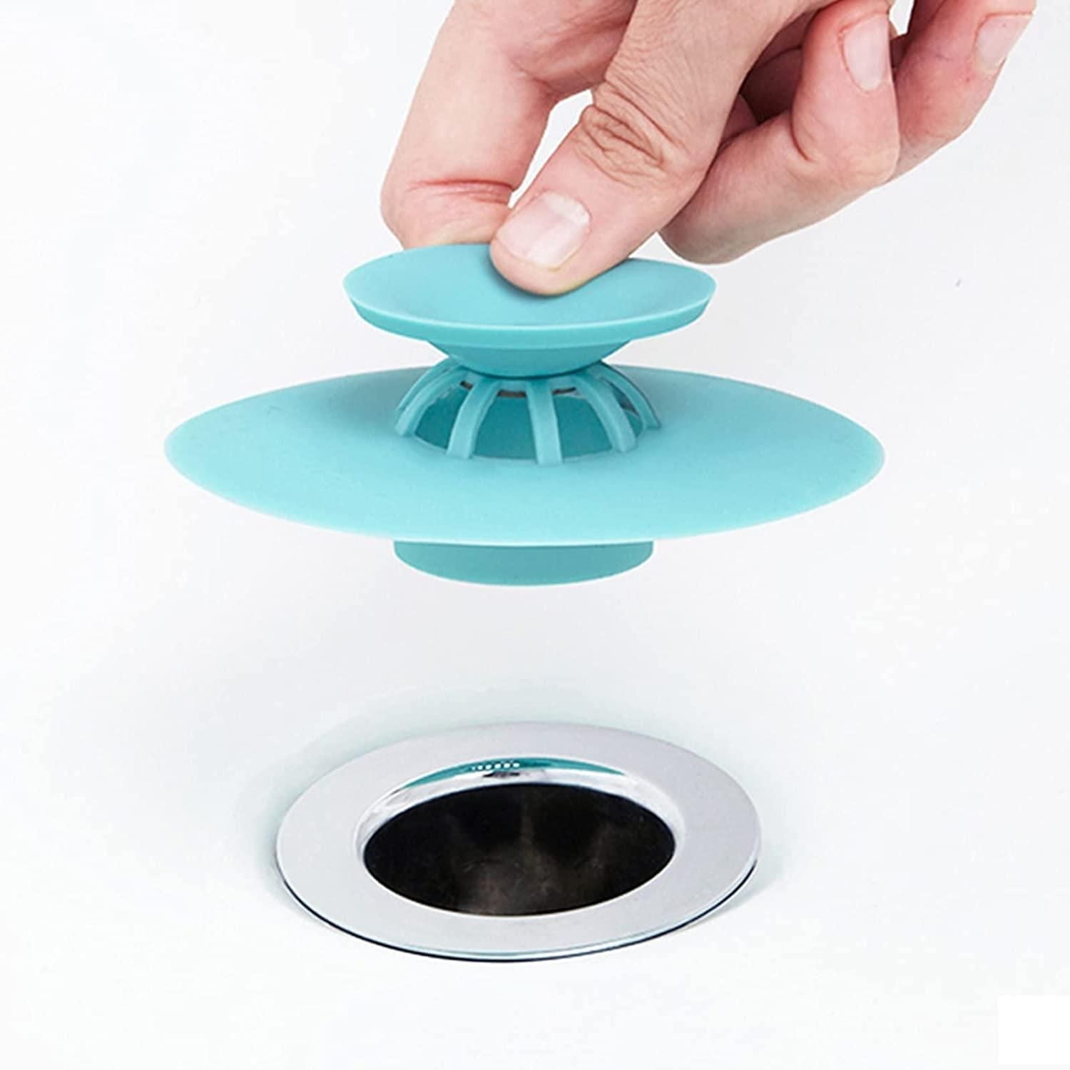 2-in-1 Home Bathroom Kitchen Silicone Stopper (Pack of 2) - Pick Baye
