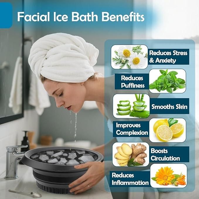 Face Bowl for Ice Portable Washing Basin for Puffiness Relief - Pick Baye