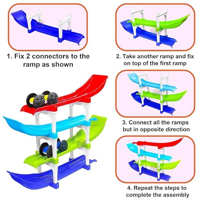 Ramp Racer , Multi level Ramp Racing Car Toy Set - Pick Baye