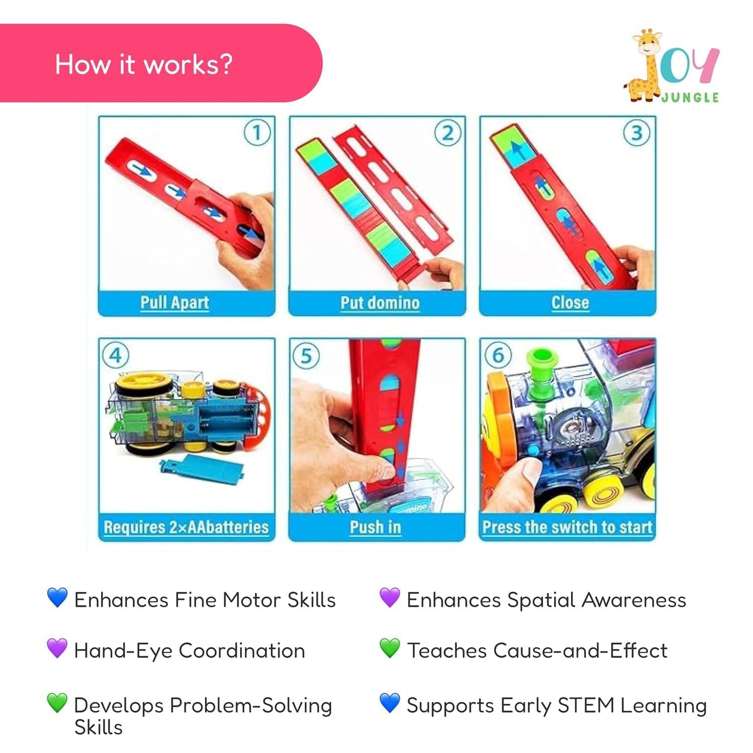 Train Toy Domino Set for Kids - Pick Baye