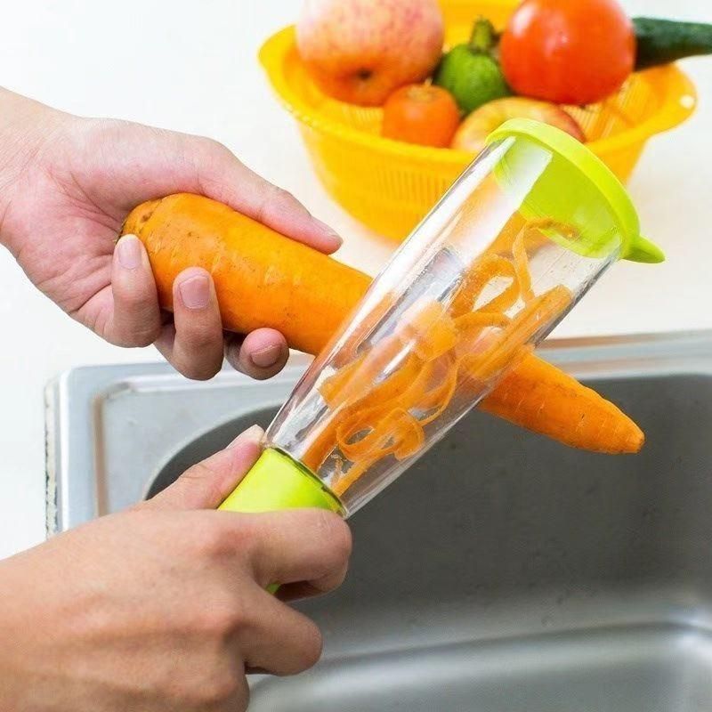 Peeler-Multifunction Kitchen Vegetable ,Fruit No Mess Peeler With Storage Container - Pick Baye