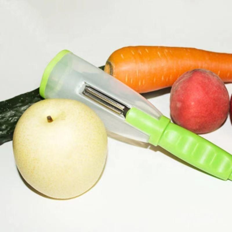 Peeler-Multifunction Kitchen Vegetable ,Fruit No Mess Peeler With Storage Container - Pick Baye