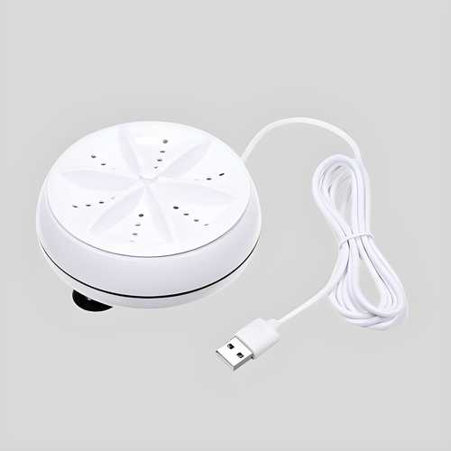 2In1 Mini Washing Machine Portable Rotating Ultrasonic Turbine Washer - Pick Baye