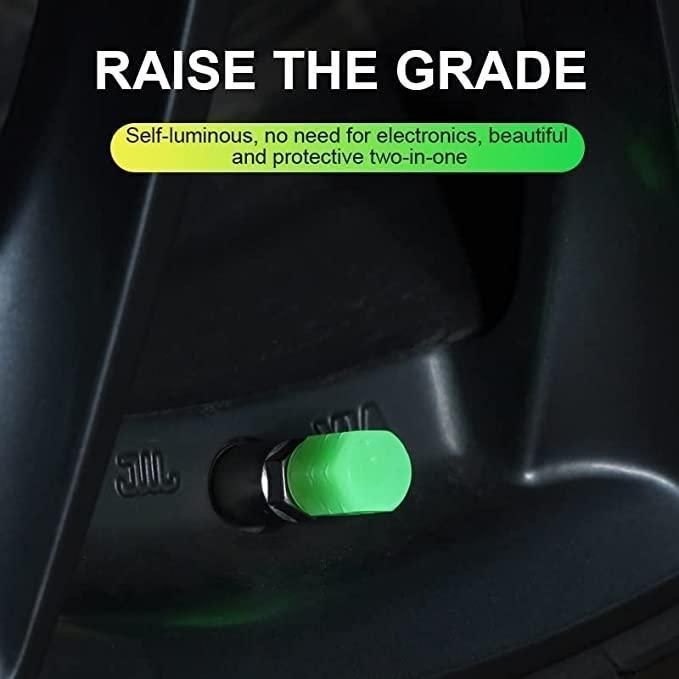 Glow Radium Valve Caps - Pick Baye