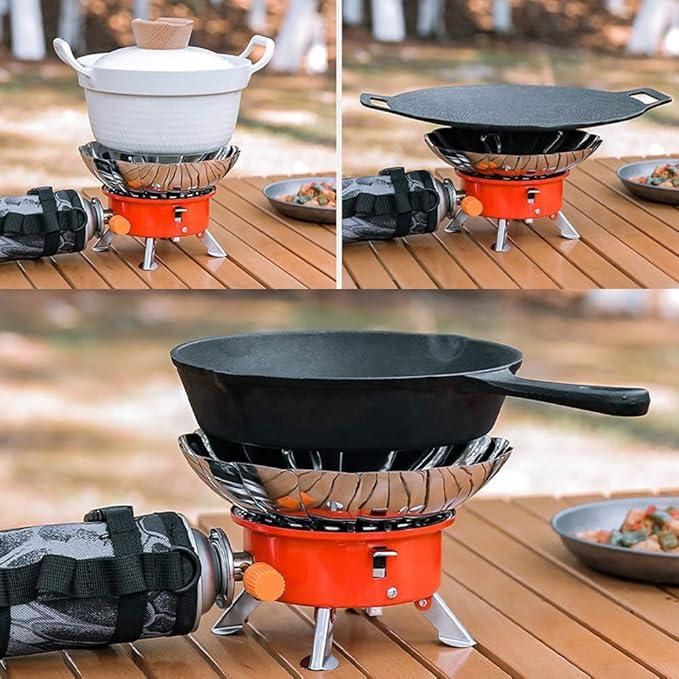 Windproof Outdoor Electronic Foldable Lotus Gas Stove - Pick Baye