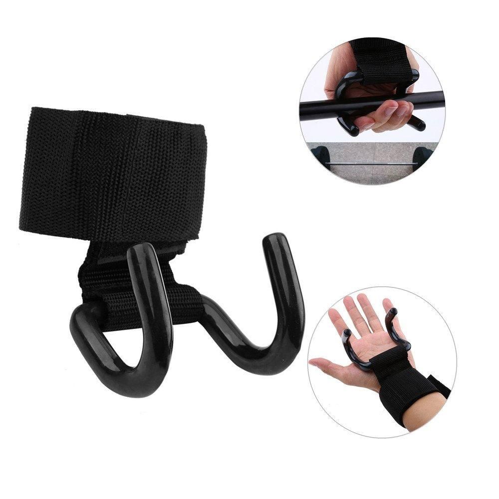 Weight Lifting Rod Hooks Wrist Support (Pair of 1) - Pick Baye
