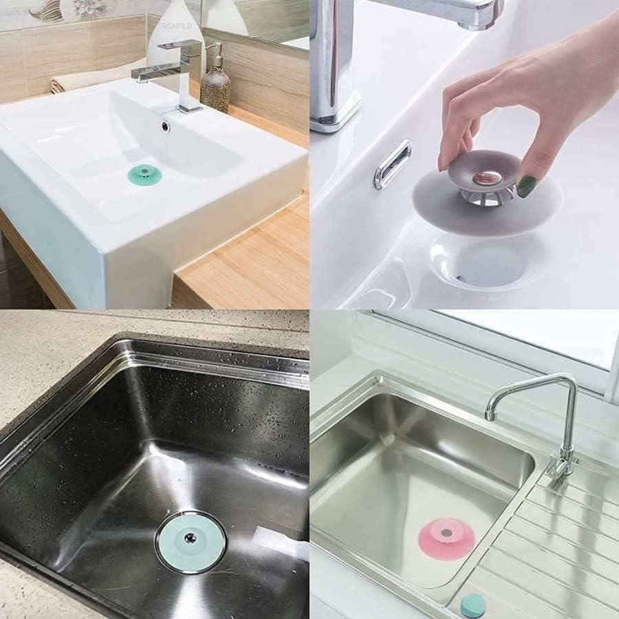 2-in-1 Home Bathroom Kitchen Silicone Stopper (Pack of 2) - Pick Baye