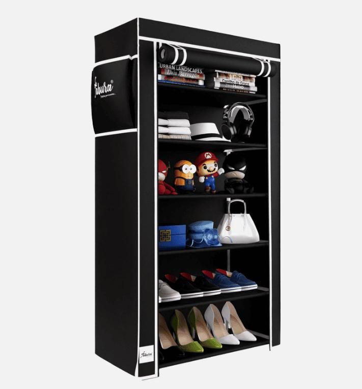 6 Rack Collapsible Wardrobe Cabinet and Shoe Rack - Pick Baye