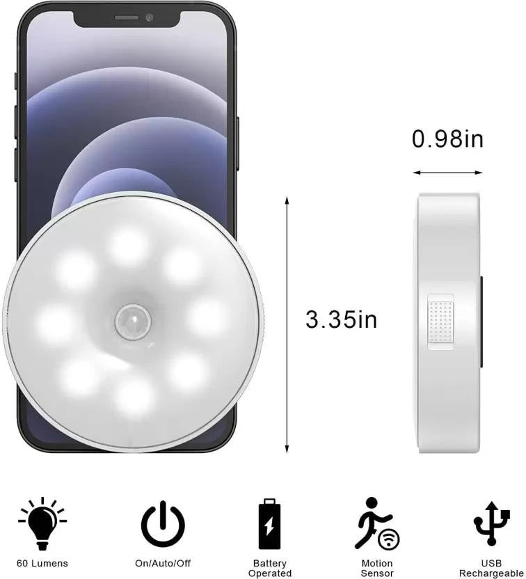 Motion Sensor Light for Home with USB Charging Wireless Self Adhesive LED Night Light - Pick Baye