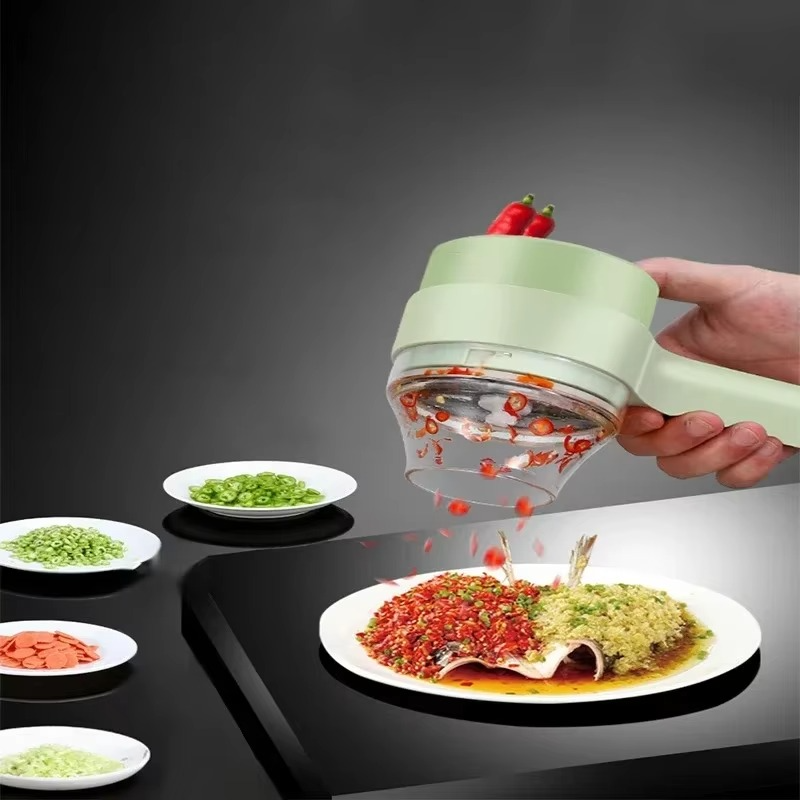 4-in-1 Portable Electric Vegetable Cutter Set - Pick Baye