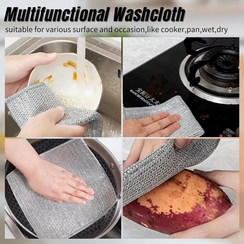 Multipurpose Wire Dishwashing Rags - Pick Baye
