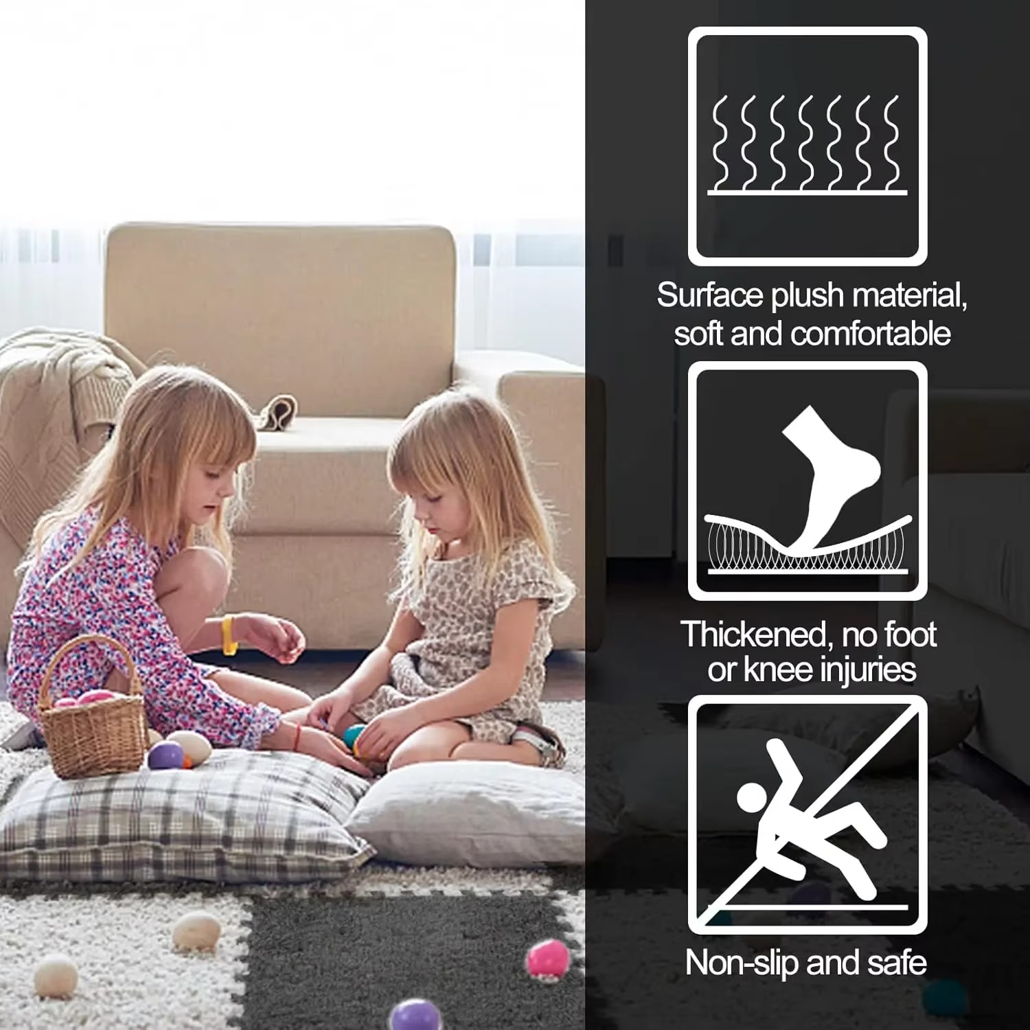 Interlocking Carpet Tiles Mat - Pick Baye