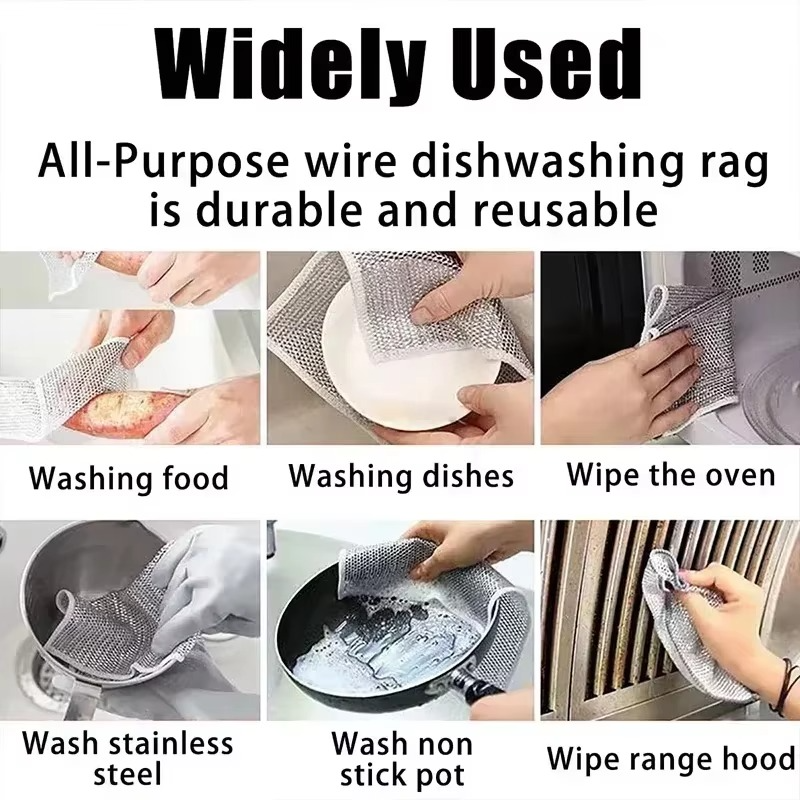 Multipurpose Wire Dishwashing Rags - Pick Baye