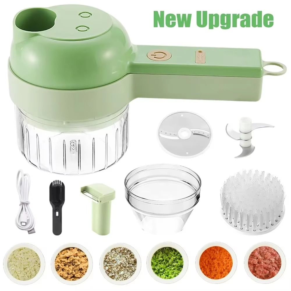 4-in-1 Portable Electric Vegetable Cutter Set - Pick Baye