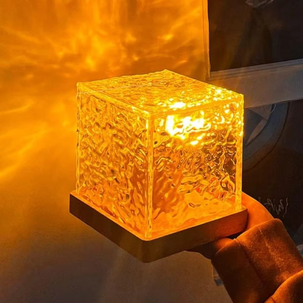 Crystal Ripple Effect LED Aura Lamp - Pick Baye