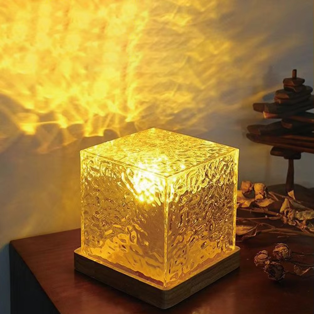 Crystal Ripple Effect LED Aura Lamp - Pick Baye
