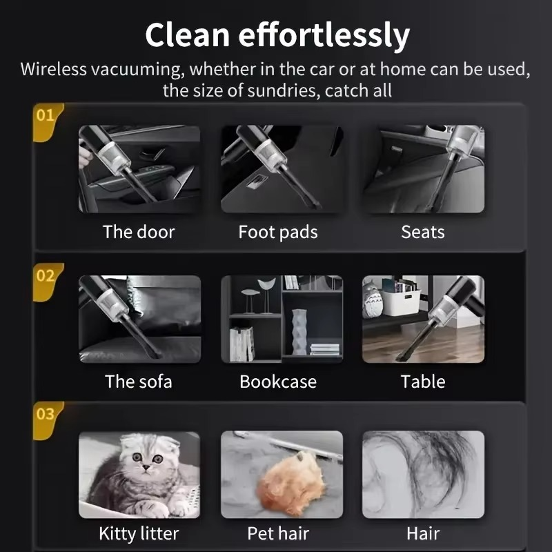 BD Portable Air Duster Wireless Vacuum Cleaner - Pick Baye