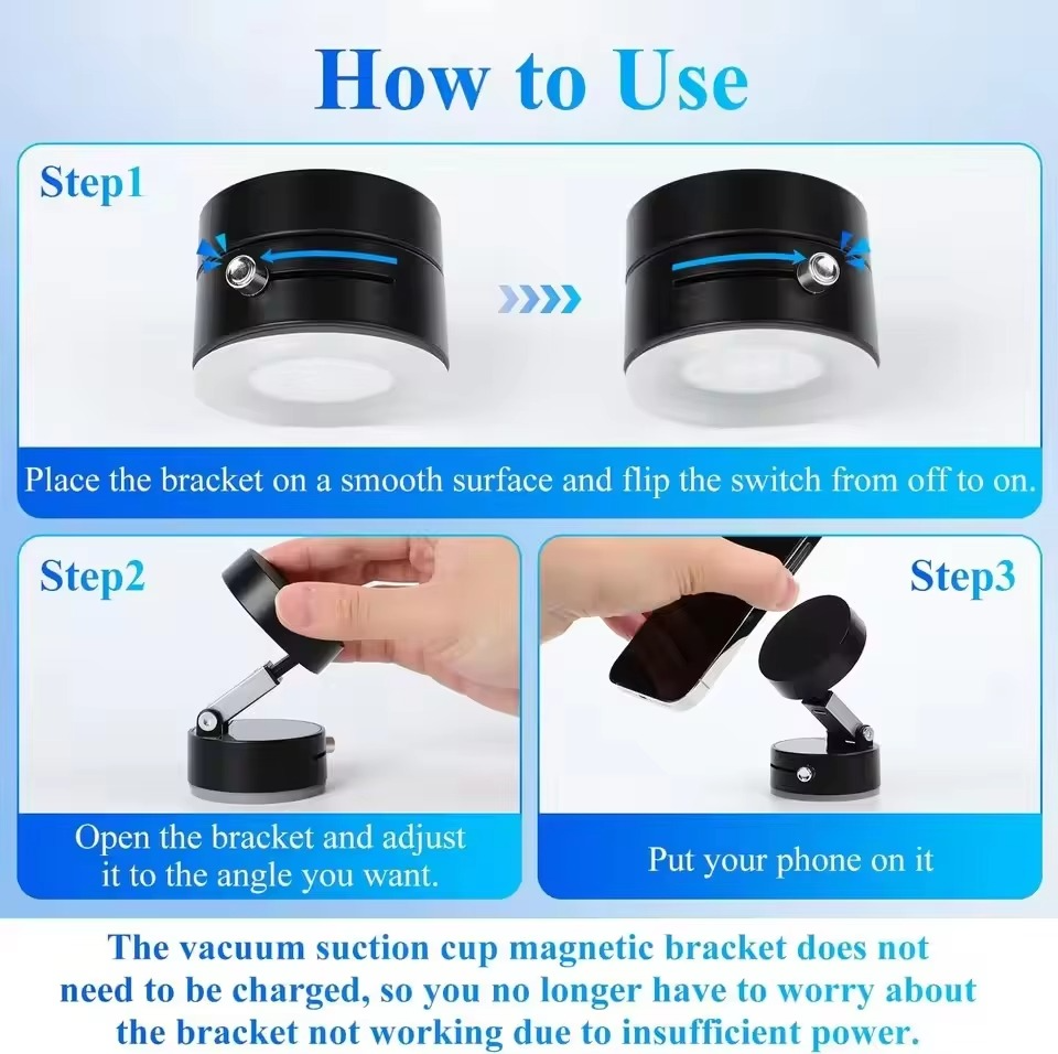 Vacuum Magnetic Suction Phone Holder - Pick Baye