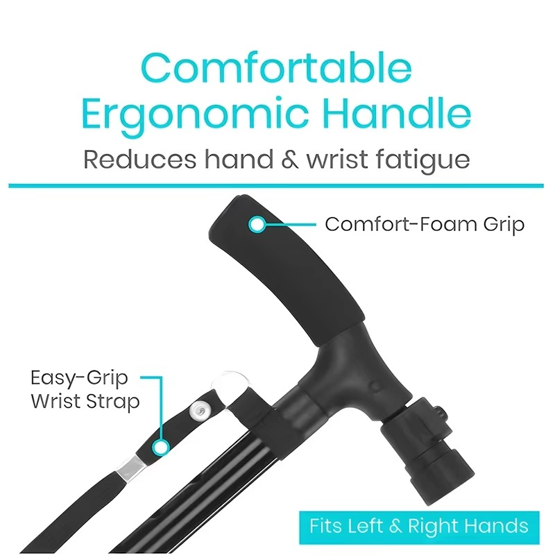 Collapsible Walking Stick with LED Light