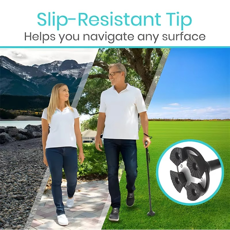 Collapsible Walking Stick with LED Light
