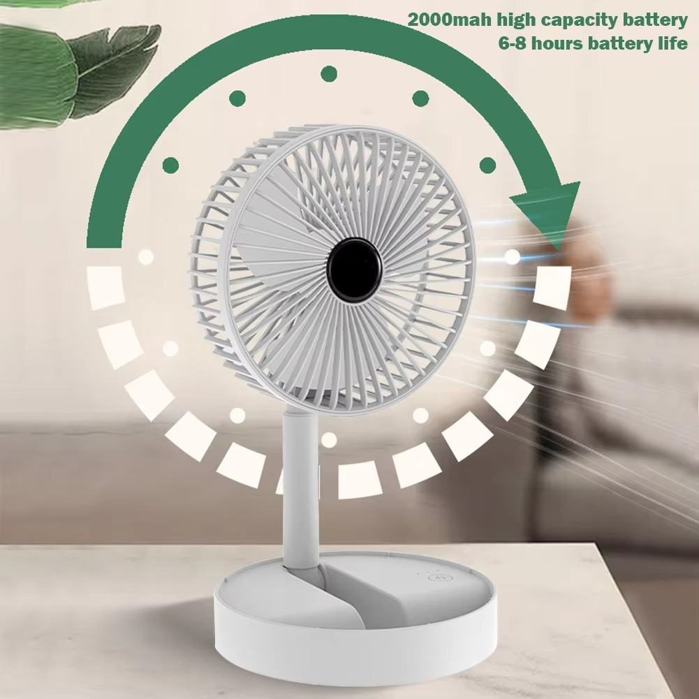 Powerful Rechargeable Table Fan