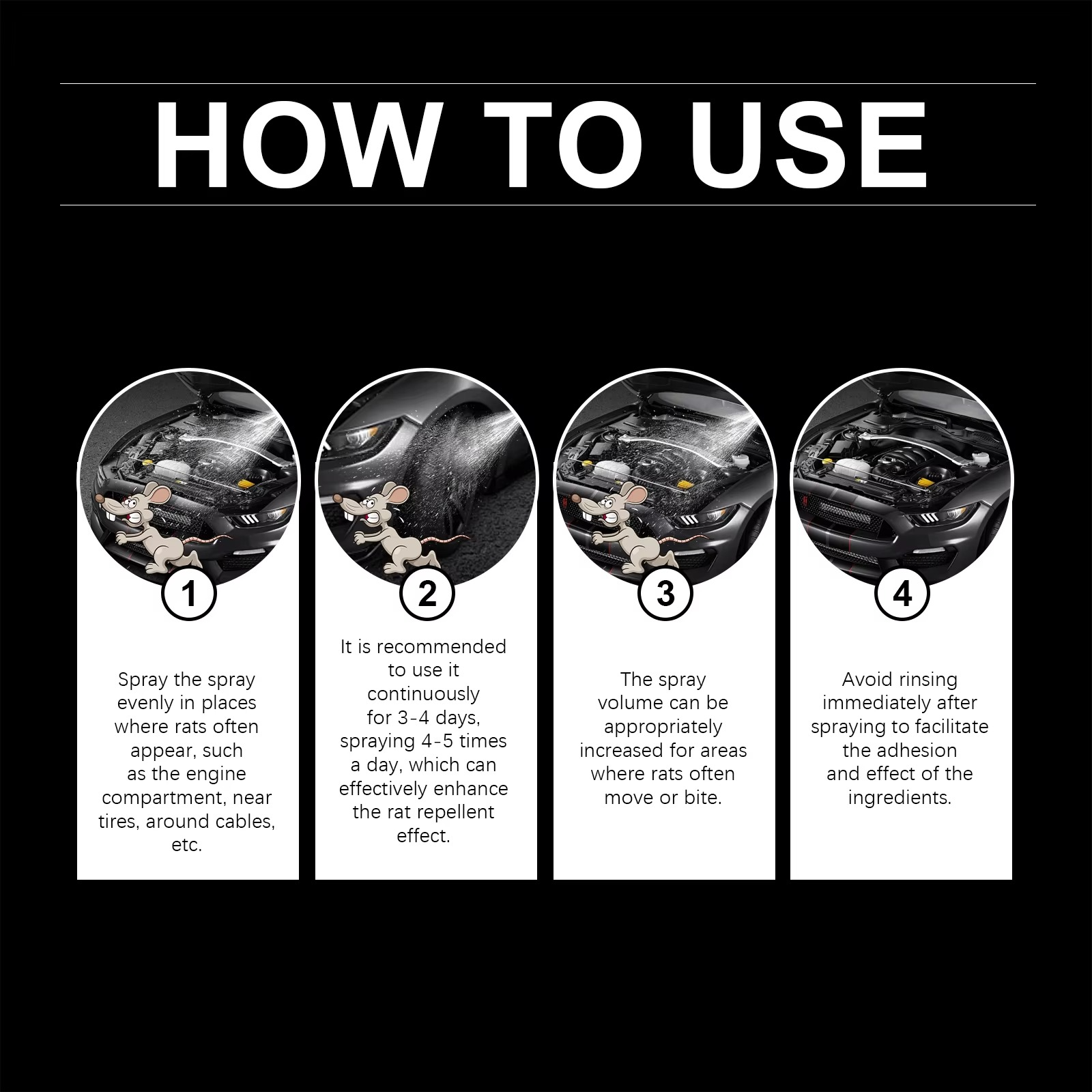 Rat Repellent Spray for Car