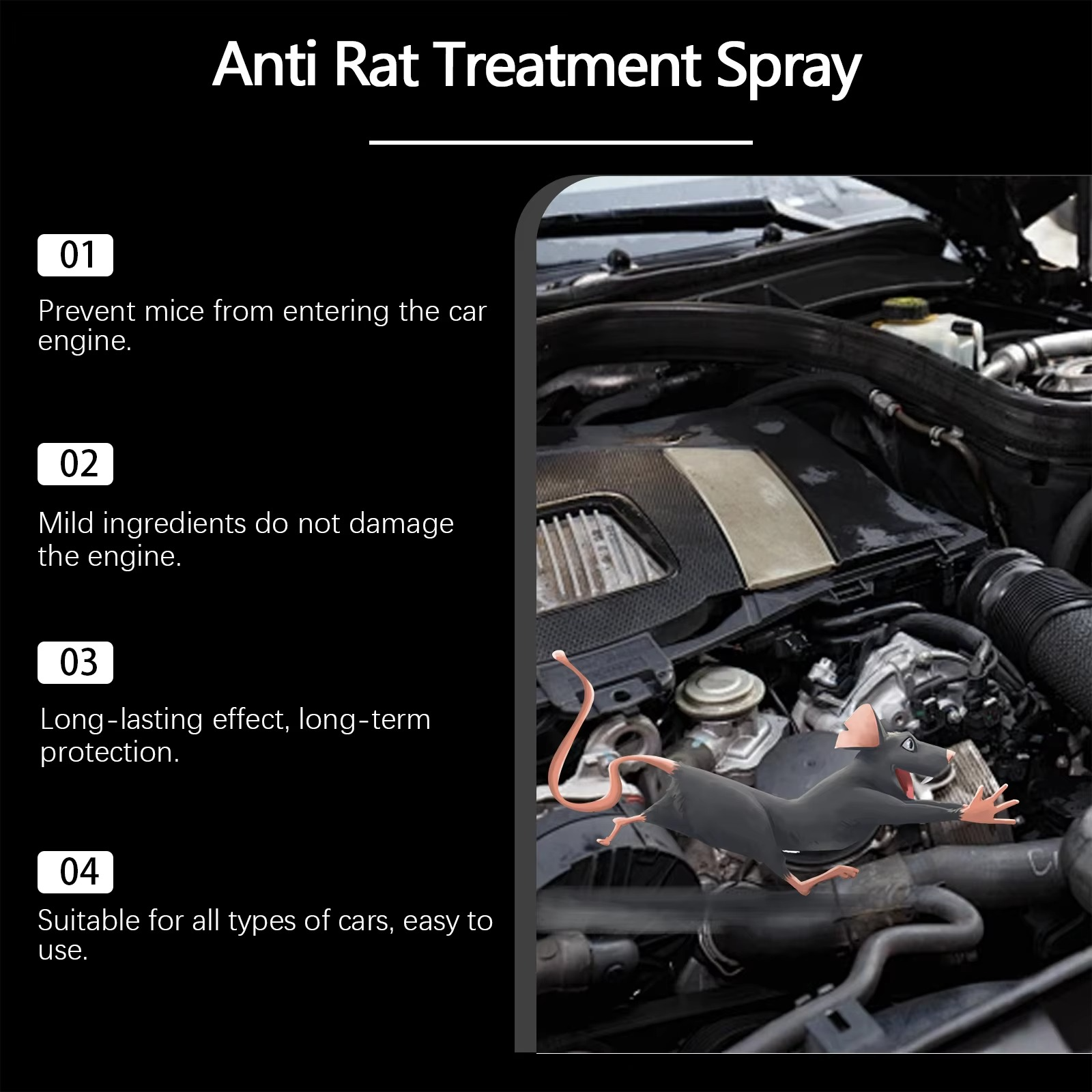 Rat Repellent Spray for Car