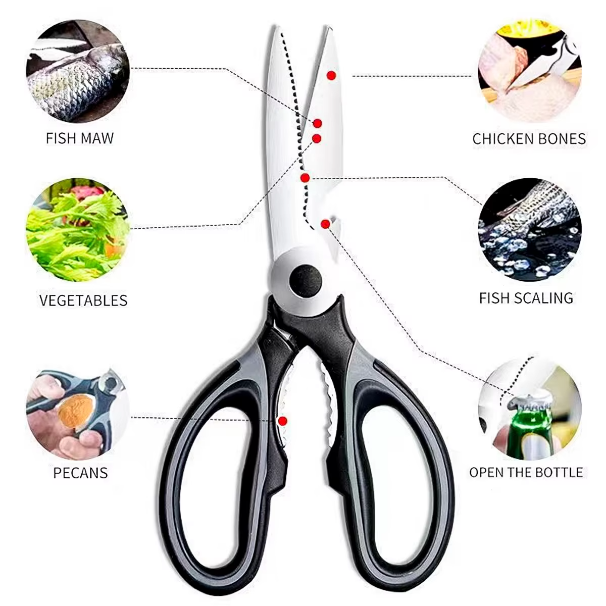 Multifunction Kitchen Scissors - Pick Baye