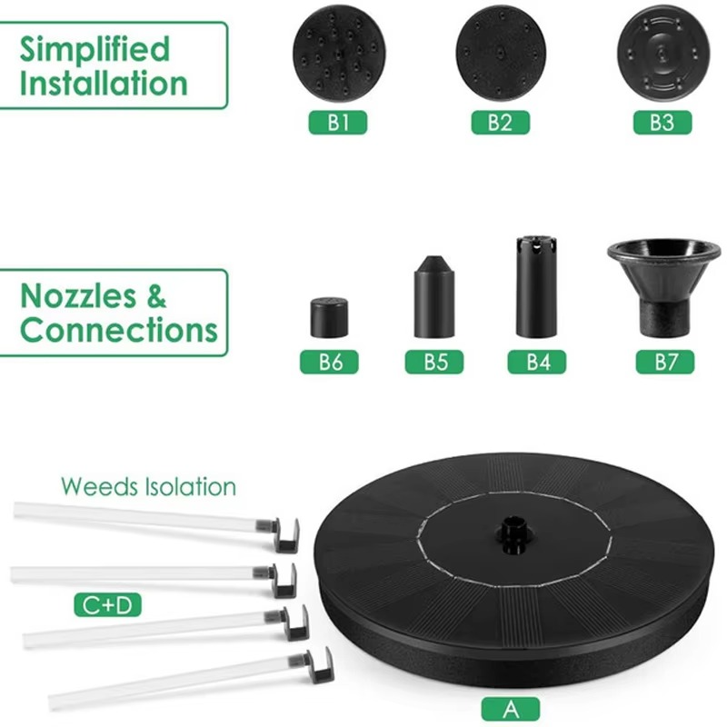 Solar Power Floating Fountain Pump - Pick Baye