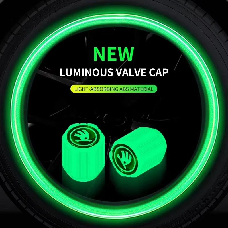 Glow Radium Valve Caps - Pick Baye