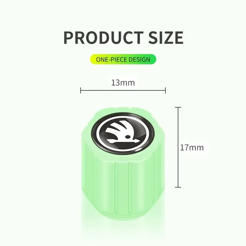 Glow Radium Valve Caps - Pick Baye