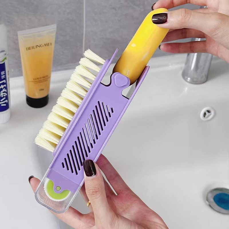 3-in-1 Non-Slip Soap Box with Brush
