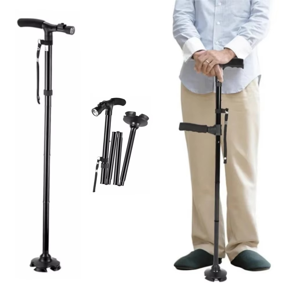 Collapsible Walking Stick with LED Light